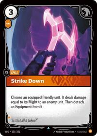 Strike Down — Riftbound Uncommon card