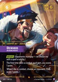 Draven - Audacious — Riftbound Epic card