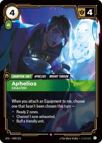 Aphelios - Exalted — Riftbound Rare card