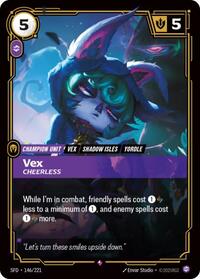 Vex - Cheerless — Riftbound Rare card