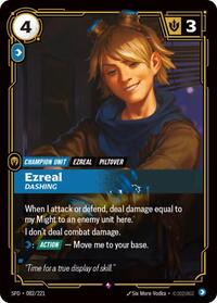 Ezreal - Dashing — Riftbound Rare card