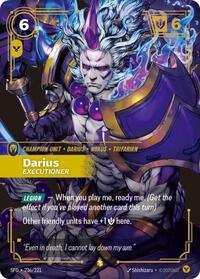 Darius - Executioner (Overnumbered) — Riftbound Showcase card