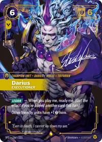 Darius - Executioner (Signature) — Riftbound Showcase card