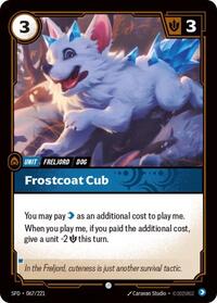 Frostcoat Cub — Riftbound Common card