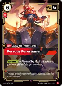 Ferrous Forerunner — Riftbound Rare card