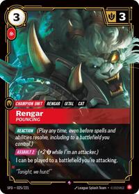Rengar - Pouncing — Riftbound Rare card