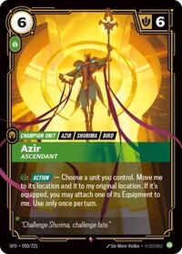 Azir - Ascendant — Riftbound Rare card