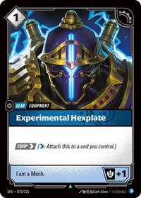 Experimental Hexplate — Riftbound Uncommon card