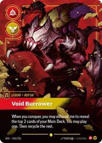 Rek'sai - Void Burrower (Overnumbered) — Riftbound Showcase card