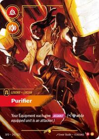 Lucian - Purifier (Overnumbered) — Riftbound Showcase card