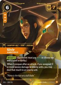 Sivir - Ambitious — Riftbound Epic card