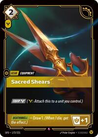 Sacred Shears — Riftbound Rare card