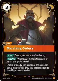 Marching Orders — Riftbound Rare card