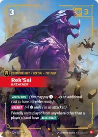 Rek'Sai - Breacher — Riftbound Epic card