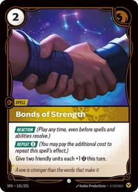 Bonds of Strength — Riftbound Common card