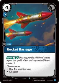 Rocket Barrage — Riftbound Uncommon card