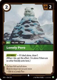 Lonely Poro — Riftbound Common card