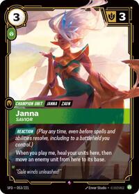 Janna - Savior — Riftbound Rare card