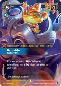 Rumble - Scrapper (Alternate Art) — Riftbound Showcase card