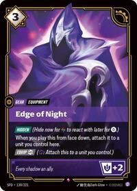 Edge of Night — Riftbound Rare card