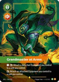 Jax - Grandmaster At Arms (Overnumbered) — Riftbound Showcase card
