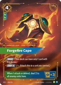 Forgefire Cape — Riftbound Epic card