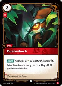 Bushwhack — Riftbound Common card