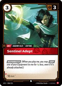 Sentinel Adept — Riftbound Common card