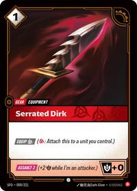 Serrated Dirk — Riftbound Common card