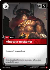 Minotaur Reckoner — Riftbound Uncommon card