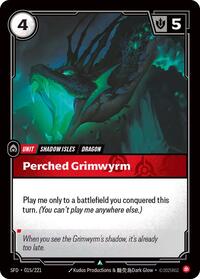 Perched Grimwyrm — Riftbound Uncommon card
