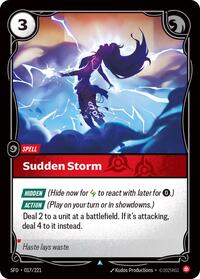 Sudden Storm — Riftbound Uncommon card