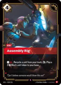 Assembly Rig — Riftbound Rare card