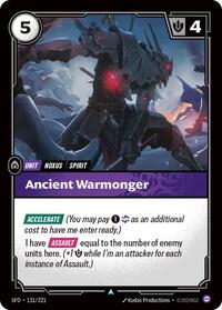 Ancient Warmonger — Riftbound Uncommon card