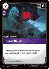 Beast Below — Riftbound Uncommon card