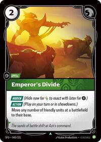 Emperor's Divide — Riftbound Uncommon card