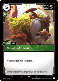 Simian Ancestor — Riftbound Uncommon card