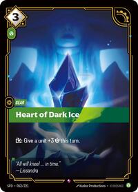 Heart of Dark Ice — Riftbound Rare card