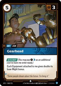 Gearhead — Riftbound Common card