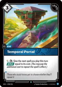 Temporal Portal — Riftbound Uncommon card