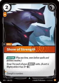 Show of Strength — Riftbound Uncommon card