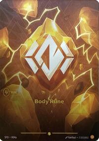 Body Rune (R04a) — Riftbound Showcase card