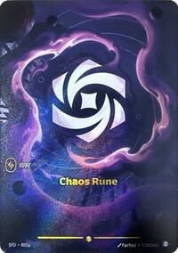 Chaos Rune (R05a) — Riftbound Showcase card