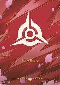 Fury Rune (R01b) — Riftbound Promo card