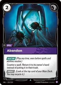 Abandon — Riftbound Unleashed Uncommon card