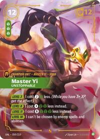Master Yi - Unstoppable — Riftbound Epic card