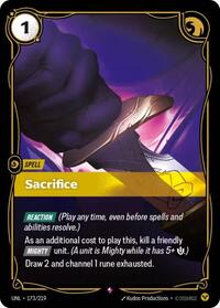 Sacrifice — Riftbound Rare card