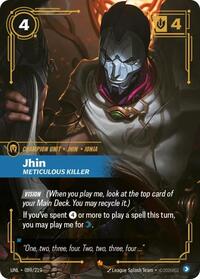 Jhin - Meticulous Killer — Riftbound Epic card