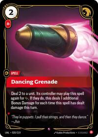 Dancing Grenade — Riftbound Rare card
