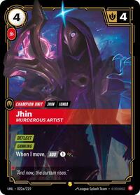 Jhin - Murderous Artist (Alternate Art) — Riftbound Showcase card